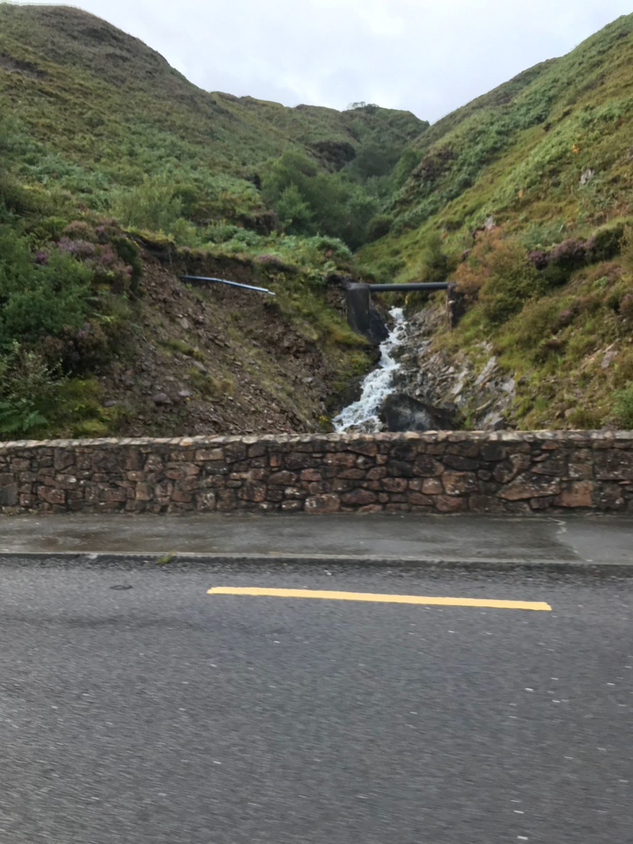 A waterfall on the drive back from the Ring of Kerry